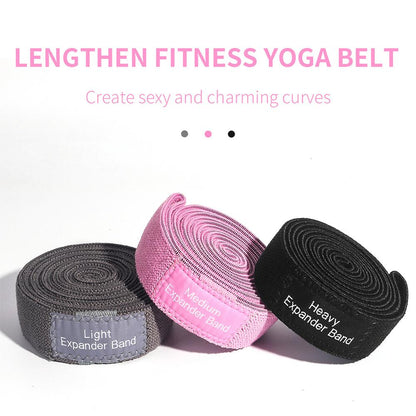 3pcs Resistance Band Buttock Ring Non-Slip Elastic Hip Ring Fitness Squat Resistance Ring Tension Band Set