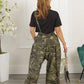 Women Loose Long Rompers Womens Jumpsuit Spring Summer New Sleeveless Backless Camouflage Printed