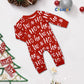 Print Pajamas for Family of Four Christmas Theme Parent-Child Matching Outfits,