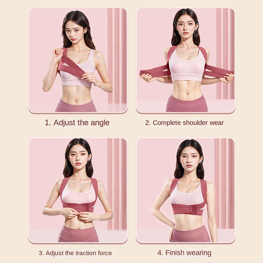 Scientifically Designed Posture Corrector Belt for Women Invisible Posture Correction Belt to Treat and Prevent Hunchback