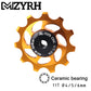 Mountain Bike Transmission Rear Dial Guide Wheel Ceramic Perlin Guide Wheel 11T Tooth Aluminum Alloy Tension Wheel