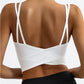Sport Yoga Tank Top with Double Straps, Quick-Dry Removable Padded Design, Casual Outdoor Yoga Tank Top