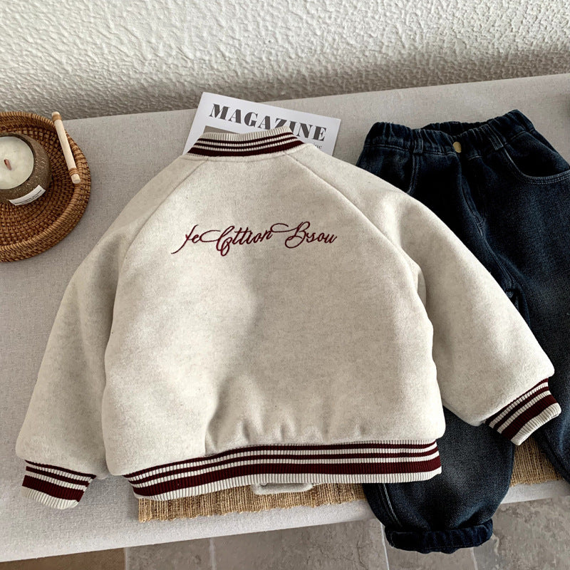 Small and medium-sized girls' autumn and winter coats for babies