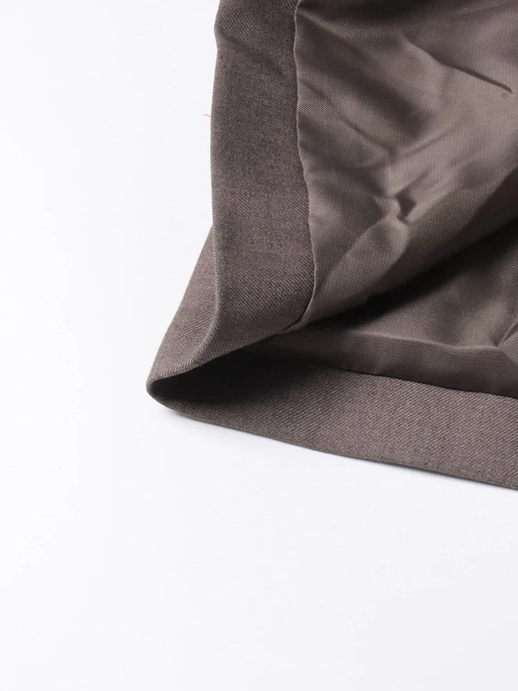 Solid Patchwork Pockets Casual Slimming Blazers For Women Scarf Collar Long Sleeve Chic Temperament Blazer Female