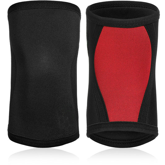 Knee Sleeves (1 Pair), 7mm Thick Compression Knee Braces   Support for Weightlifting | Cross Training | Powerliftimen