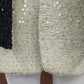 Colorblock Spliced Sequins Blazer For Womrn Notched Collar Long Sleeve Patchwork Pockets Casual Blazers Female New