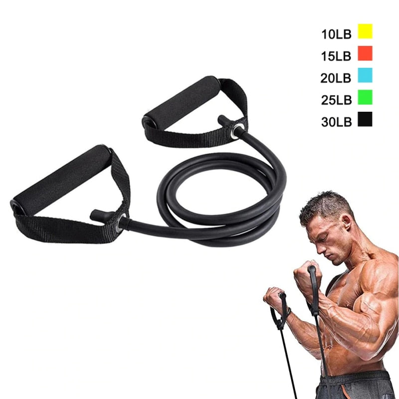 120cm Fitness Elastic Resistance Bands Yoga Pull Rope Exercise Tubes Elastic Workout Bands for Yoga Pilates Expander Elastic