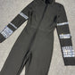 Women Luxury Sexy Long Sleeve Turtleneck Beading Sparkly Black Bandage Jumpsuit  Celebrity Designer High Street Rompers
