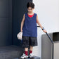 Fake two boys' sleeveless vests