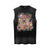 Different dog graffiti vests