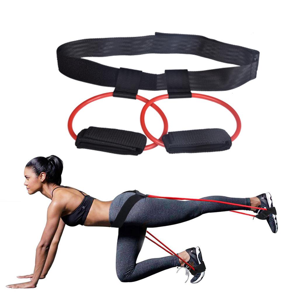 Fitness Booty Bands Set Resistance Bands for Butt Legs Muscle Training Adjust Waist Belt Elastic Bands Pedal Exerciser Workout