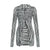 Fashion Slim Stripe Button Short Skirts Two Pieces Set Women Street Style Skinny Hip Skirt Ladies Outfits Matching Sets