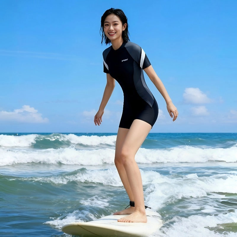 Professional Racing Training Compression One-Piece Brief Swimwear for Women