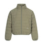 Striped Lightweight Puffer Jacket with Hood