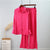 Elegant Satin Women's Matching Sets Casual Long Sleeve Shirt Straight Pants Suit Female  Loose Solid Tops Two Pieces Outfits