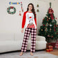 Christmas Family Matching Outfits Santa Deer Scarf Hat Printed Loungewear