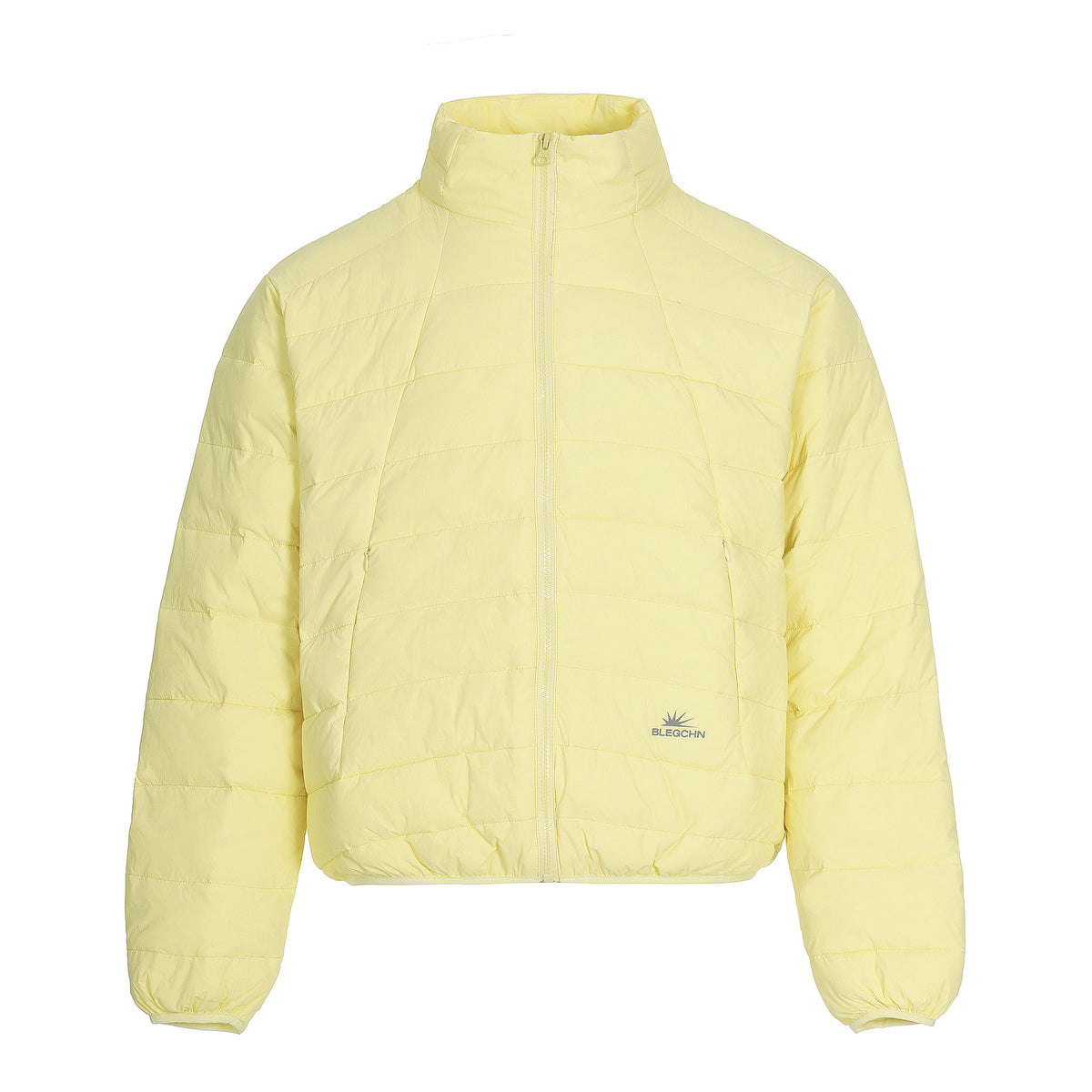 Striped Lightweight Puffer Jacket with Hood