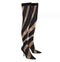 Women's Elastic Cloth High Boots Summer New Pointed Sexy High Heels Knee Boots Brown Color Matching Thin Leg Socks Boots