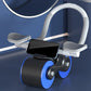 New Design Indoor Home Exercise Flat Elbow Supporter 2 Wheel Ab Trainer Automatic Rebound Abdominal Wheel Roller