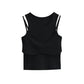 Fake two sleeveless vests