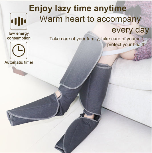 Air Relax Air Compression Leg Foot Massager Heating Therapy Arm Waist Pneumatic Air Wraps Presotherapy Boot To Promote Blood