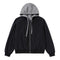 Fake two hooded jackets and jackets