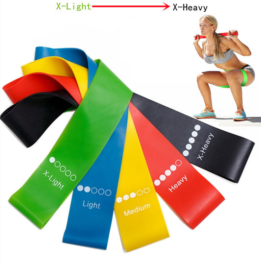 Five-Piece TPE Resistance Bands for Squats, Butt Lifting, Leg and Arm Training, Body Shaping, Yoga Elastic Loop Bands