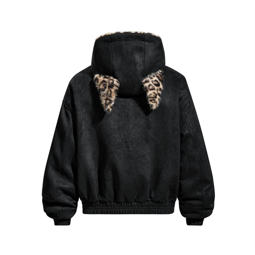 Hooded and flannel jacket