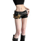 Splicing metal adjustable buckle PU belt accessory