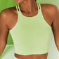 Knitting Fitness Sets Casual Workout Clothes for Women Seamless Double Shoulder Straps Bra Drawstring Push Up Leggings Yoga Suit