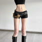 Splicing metal adjustable buckle PU belt accessory
