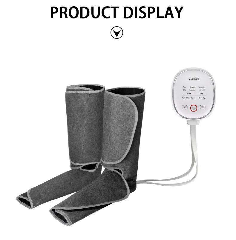 Air Relax Air Compression Leg Foot Massager Heating Therapy Arm Waist Pneumatic Air Wraps Presotherapy Boot To Promote Blood
