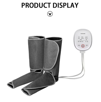 Air Relax Air Compression Leg Foot Massager Heating Therapy Arm Waist Pneumatic Air Wraps Presotherapy Boot To Promote Blood