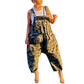 Women Loose Long Rompers Womens Jumpsuit Spring Summer New Sleeveless Backless Camouflage Printed