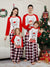 Christmas Family Matching Outfits Santa Deer Scarf Hat Printed Loungewear