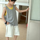 Fake two boys' sleeveless vests
