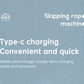 Smart Rope Skipping Machine Smart Jump Rope Machine 10-level Speed Adjustment Led Seven-color Light Wireless Music Function