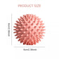 Durable sport massage ball. Spiky design for myofascial release, deep - tissue work, trigger points, muscle recovery & pain reli