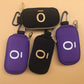 Keychain 10 compartments essential oil bottle small storage bag 1ml 2ml portable shockproof makeup bag