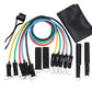 Resistance Bands Set Exercise Bands with Door Anchor Legs Ankle Straps for Resistance Training Physical Therapy Home Workouts