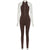 Autumn Velvet Fitness Zipper Sleeveless Stripe Long Jumpsuit For Women Playsuit New 2021Casual Street Skinny Rompers
