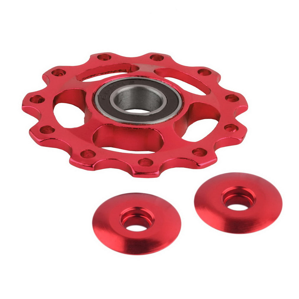 Bicycle Shift Guide Wheel Accessories Mountain Bike Guide Wheel Transmission Rear Dial Guide Wheel Multi-Color CNC Anode Guide Wheel