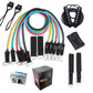 Resistance Bands Set Exercise Bands with Door Anchor Legs Ankle Straps for Resistance Training Physical Therapy Home Workouts