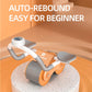 New Design Indoor Home Exercise Flat Elbow Supporter 2 Wheel Ab Trainer Automatic Rebound Abdominal Wheel Roller