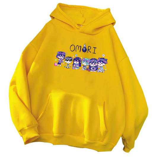Game Omori Hoodies Loose Hooded Sweatshirts