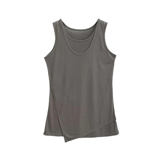 Fake two sports vests women's short top