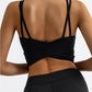 Sport Yoga Tank Top with Double Straps, Quick-Dry Removable Padded Design, Casual Outdoor Yoga Tank Top