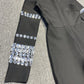 Women Luxury Sexy Long Sleeve Turtleneck Beading Sparkly Black Bandage Jumpsuit  Celebrity Designer High Street Rompers