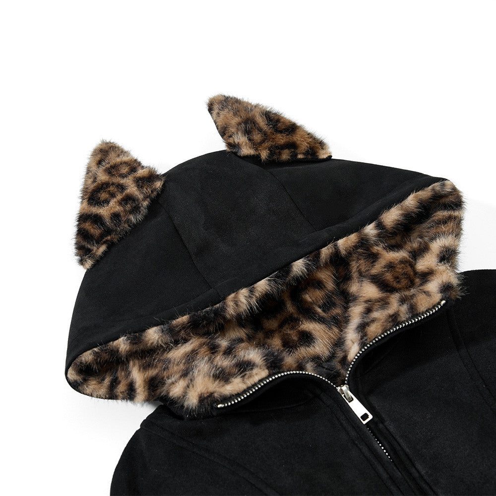 Hooded and flannel jacket