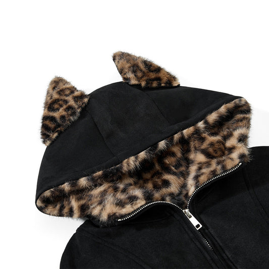 Hooded and flannel jacket